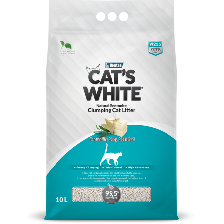 Litière savon de marseille 10L - Cat's white