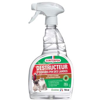 Saniterpen Destructeur d'odeurs pin des landes - 750ml