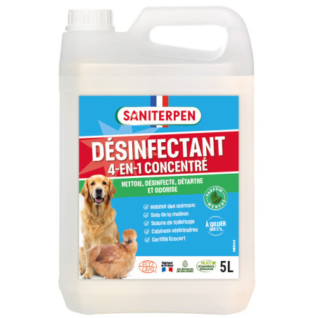 Saniterpen Désinfectant 4 en 1 concentré - 5L