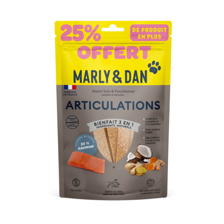 Barres à mâcher "articulations" chien 80g +25%