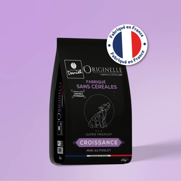 Croquettes Originelle mini croissance poulet sans céréales - 3 kg