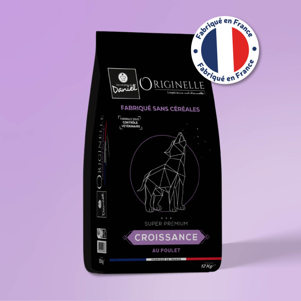 Croquettes Originelle croissance poulet sans céréales - 12 kg
