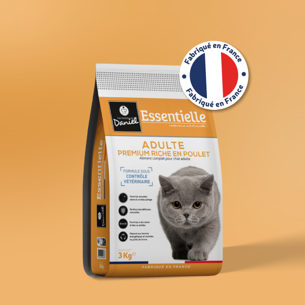 Croquettes Essentielle chat adulte poulet - 3 kg