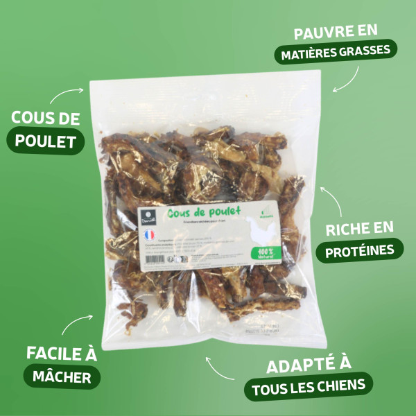 Cous de poulet séchés - 200g