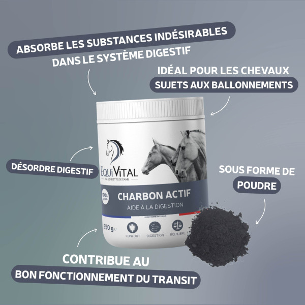 EquiVital Charbon actif - 550 g