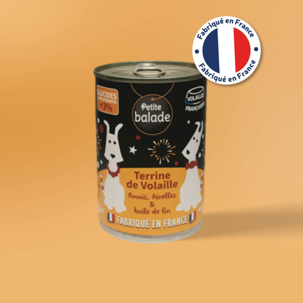 Terrine de volaille aux panais 400g - Humide "Petite balade"