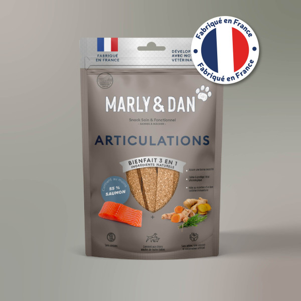 Barres à mâcher "articulations" chien 80g - Marly & Dan