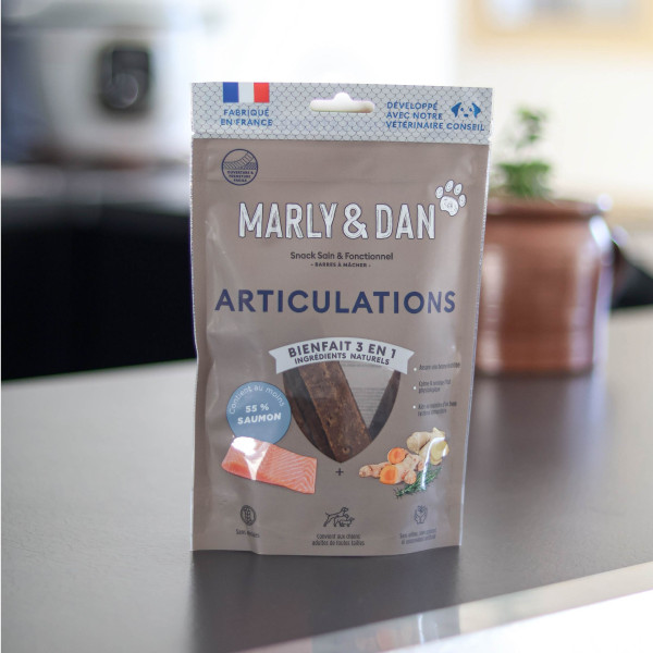 Barres à mâcher "articulations" chien 80g - Marly & Dan