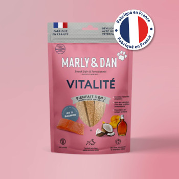 Barres à mâcher "vitalité" chien 80g - Marly & Dan