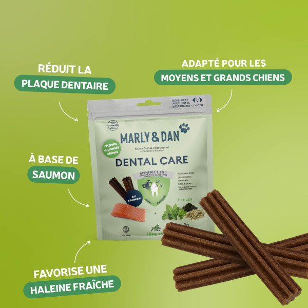 Dental care moyens / grands chiens 7 sticks - Marly & Dan