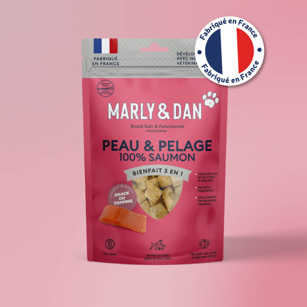 Freeze dried "peau et pelage" chien 50g - Marly & Dan