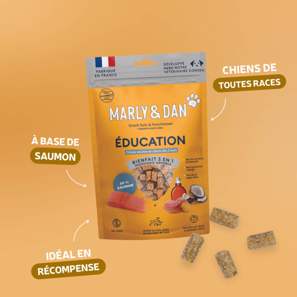 Tendres bouchées "éducation" chien 100g - Marly & Dan
