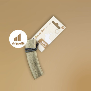 Bois de cerf tranché naturel pour chien