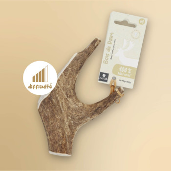 Bois de daim naturel pour chien - Taille M