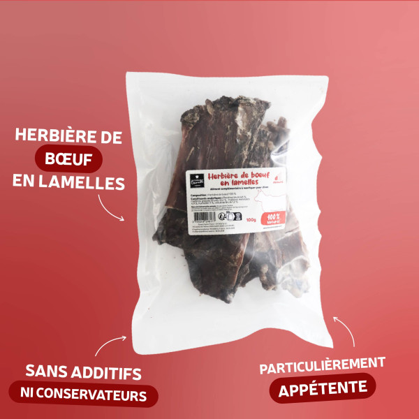 Herbière de bœuf en lamelles - 100g