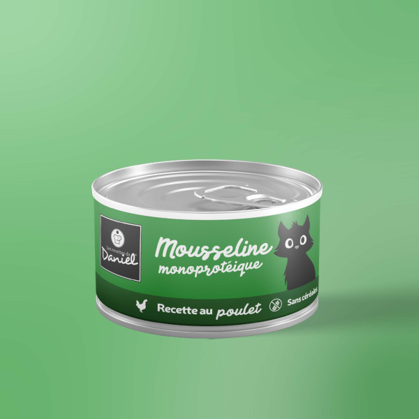 Mousseline monoprotéique au poulet - 85g