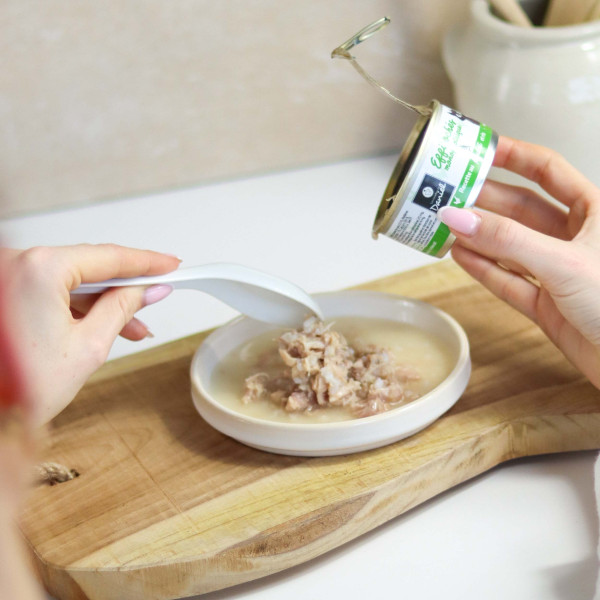 Effilochés monoprotéique au poulet et riz - 85g